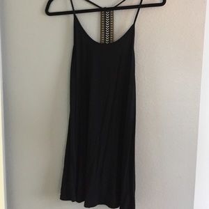 black flowy dress