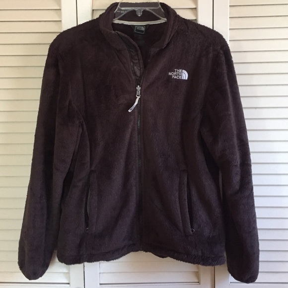 Fuzzy Brown North Face Jacket - L