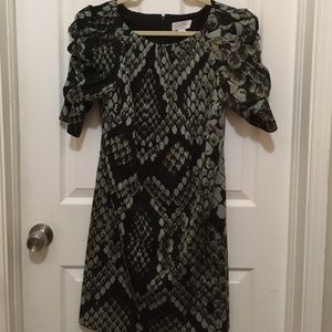 Jessica Simpson snakeskin print fitted dress