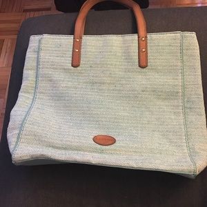 Fossil mint tote bag