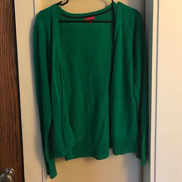 Green cardigan!