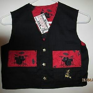SKR - CHILDREND MUSIC THEMED VESTS - DRUMS
