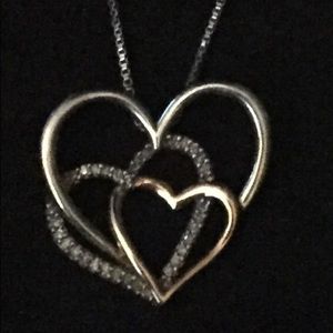 Triple heart necklace