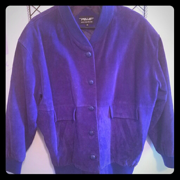 💲SUPER SALE💲Unique vintage purple suede jacket - Picture 1 of 3