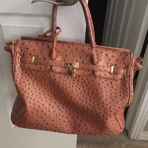 Faux Ostrich bag