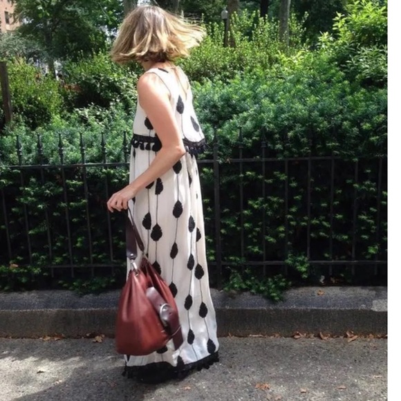 Anthropologie Embroidered Medallion Maxi Dress Sz 0 Retail $268 NWT - Picture 5 of 8