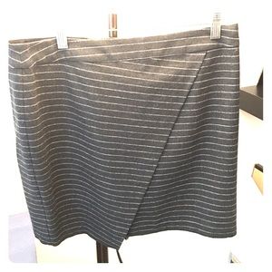 Madewell Wool Pinstripe Skirt