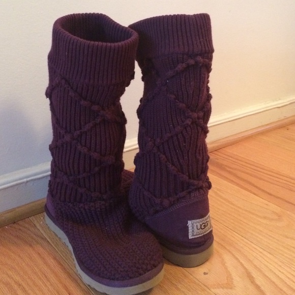 Purple Knit Uggs