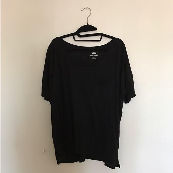 Black Boyfriend Pocket Tee