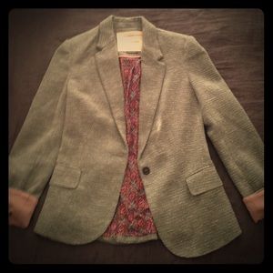 Green structured blazer