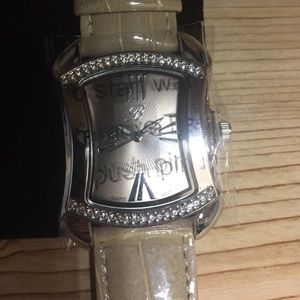 New bürgi watch with bag. Beige color.