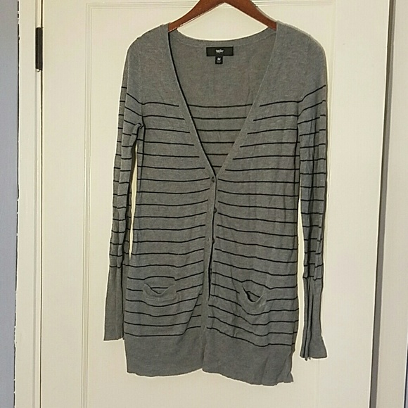 Long gray cardigan
