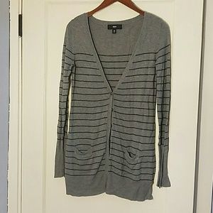 Long gray cardigan