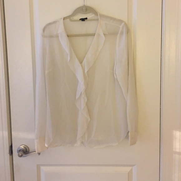 Ann Taylor Ivory Blouse - Picture 1 of 1
