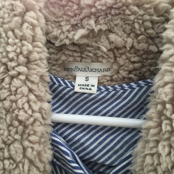 Shearling water drape jacket - Picture 3 of 3