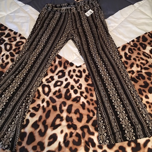 Wide leg flare pants