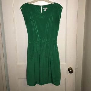 Old Navy green satin dress