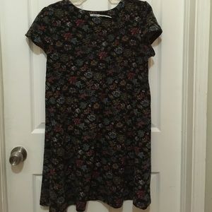 Kimchi blue cotton a-line floral dress, L