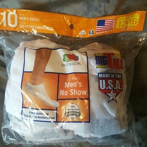 Mens no show socks size 12-16