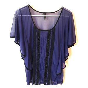 XL, Maurice's purple dress top with sequins.