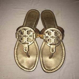 Tory Butch Gold Sandals