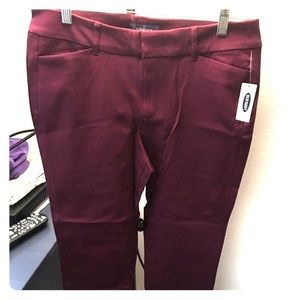 Red Cropped Pant