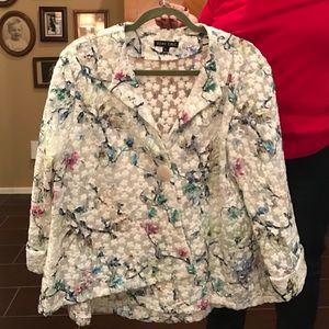 Boho chic floral jacket