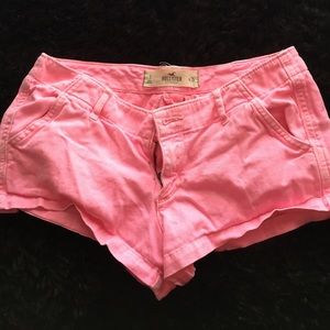 Hot pink short shorts