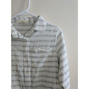 FLASH SALE: Grey & White Blouse