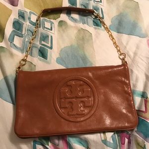 Amazing Tory Burch Fold Over Shoulder Bag
