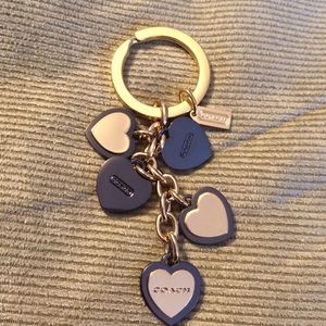 Coach Heart Key Ring