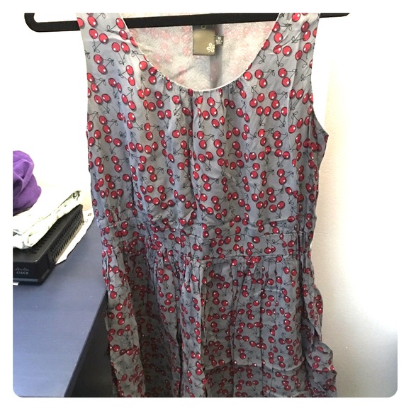 Taylor Gray Pleated/Empire Dress with Cherries