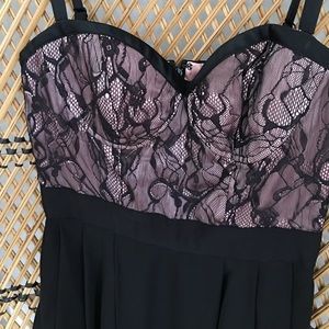 bebe Dresses - Bebe Lace Pink and Black Dress bebe Dresses - Bebe Lace Pink and Black Dress