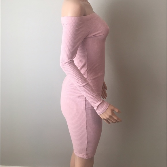 ALL OFFERS CONSIDERED Off shoulder blush midi - Picture 3 of 4