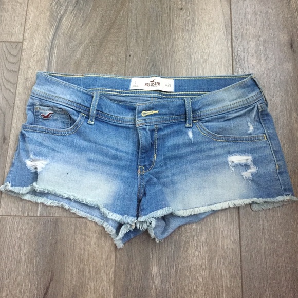 Hollister low rise jean shorts