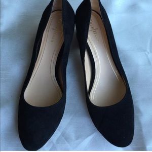 PRICE LOWERED! Cole Haan Suede Flared-Heel Pump