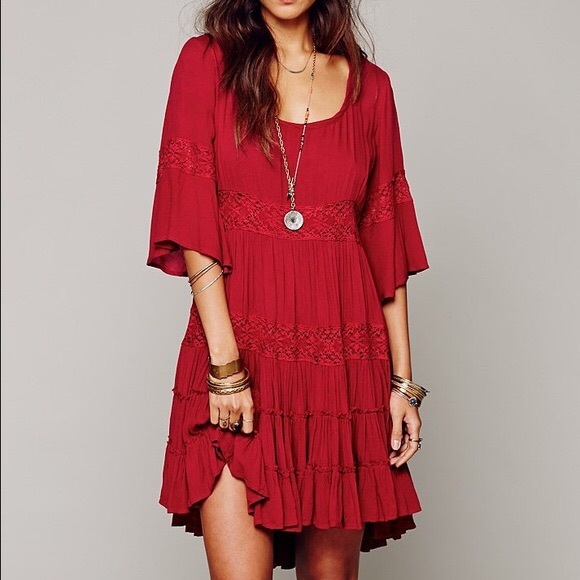 Free People Dresses & Skirts - Free People Cloud Daisy Pink Boho Babydoll Dress M