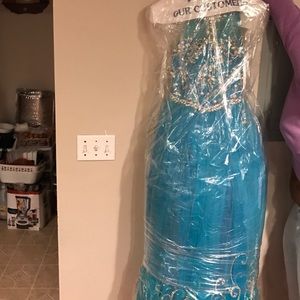 Pageant blue dress