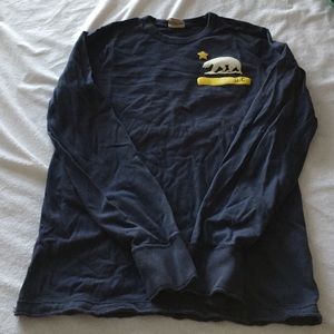 Men's navy blue Hollister long sleeve tee