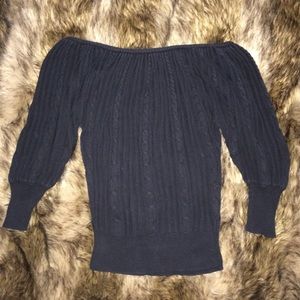 Off the shoulder sweater