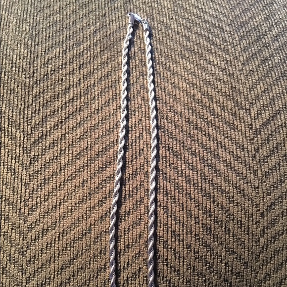 20" sterling silver chain necklace