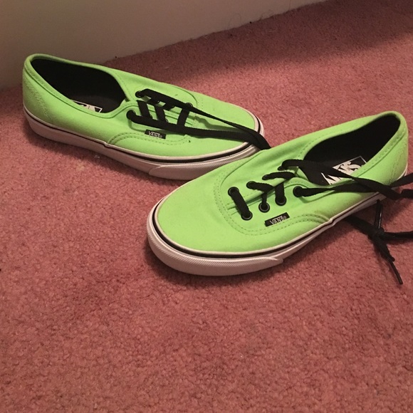Men's Neon Green Vans - Picture 1 of 2