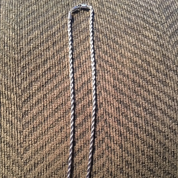 18" sterling silver chain necklace