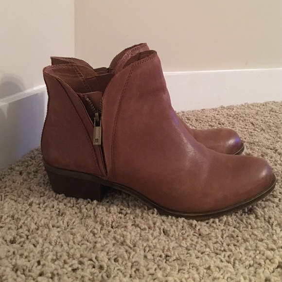 Lucky brand leather booties