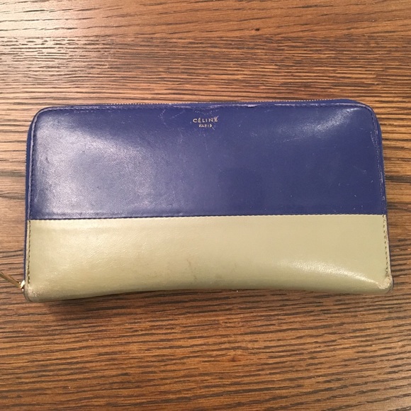 Authentic Celine zip around wallet