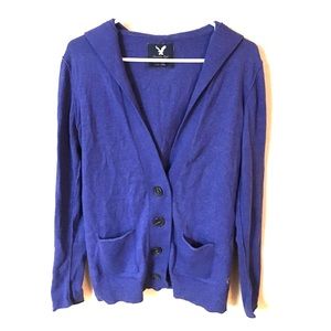 XL, American Eagle Button up hooded cardigan.