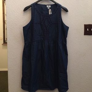 Cute denim sleeveless dress