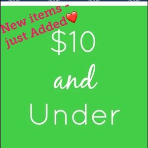 Great stuff for $10 & under - BUNDLE to SAVE