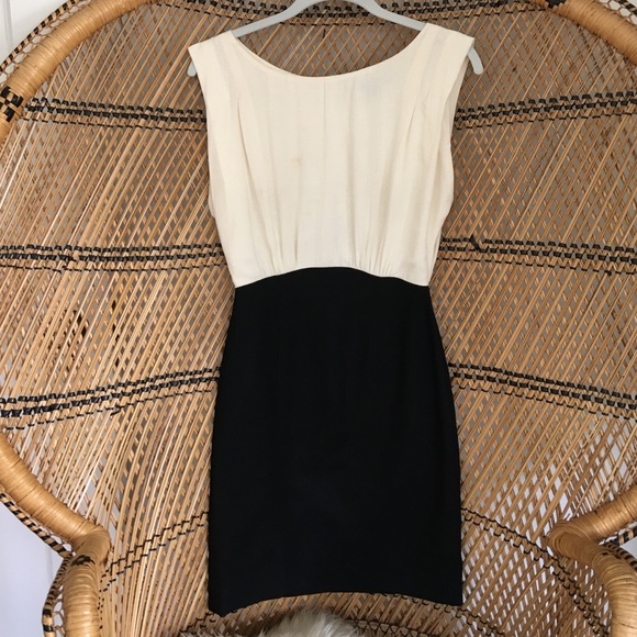 French Connection Dresses & Skirts - French Connection Black and Cream Dress French Connection Dresses & Skirts - French Connection Black and Cream Dress