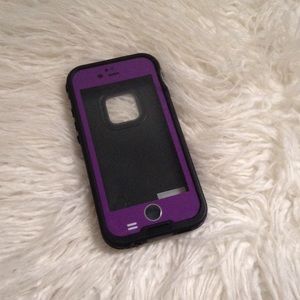 Purple and black waterproof case